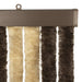 Insecten Gordijn Chenille Donkerbruin, Beige 56 x 200 cm