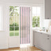 Insecten Gordijn Chenille Zilvergrijs en Roze 56 x 200 cm
