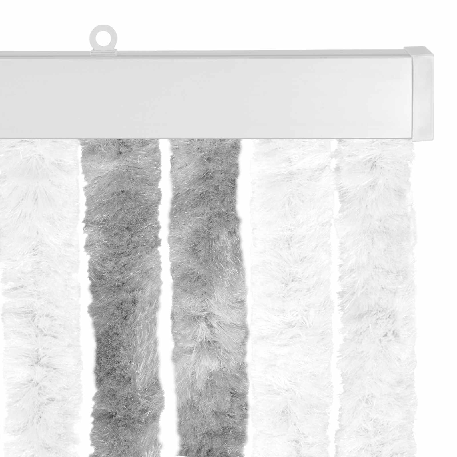 Insecten Gordijn Chenille Grijs en Wit 90 x 200 cm 100% PP