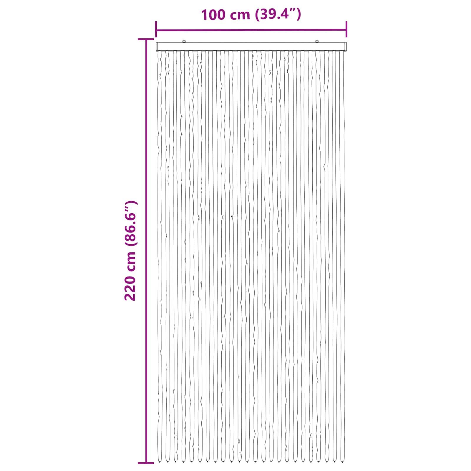 Insecten Gordijn Chenille Grijs en Wit 100 x 220 cm 100% PP