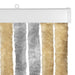 Insecten Gordijn Chenille Grijs en Beige 118 x 220 cm 100% PP