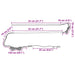 LED-strip 110 cm Meerkleurig PVC