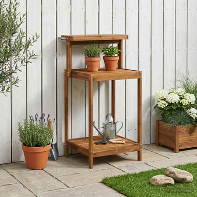 Buiten pottingbank 56,5 x 48,5 x 107 cm Massief Acaciahout