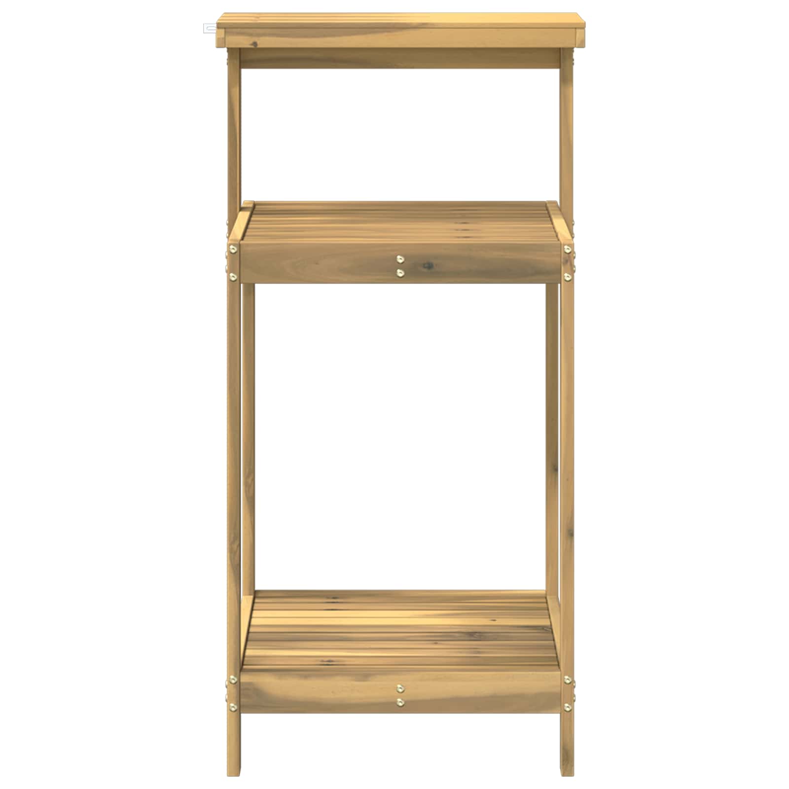 Buiten pottingbank 56,5 x 48,5 x 107 cm Massief Acaciahout Wit