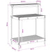Buiten pottingbank 86,5 x 48,5 x 106 cm Massief Acaciahout