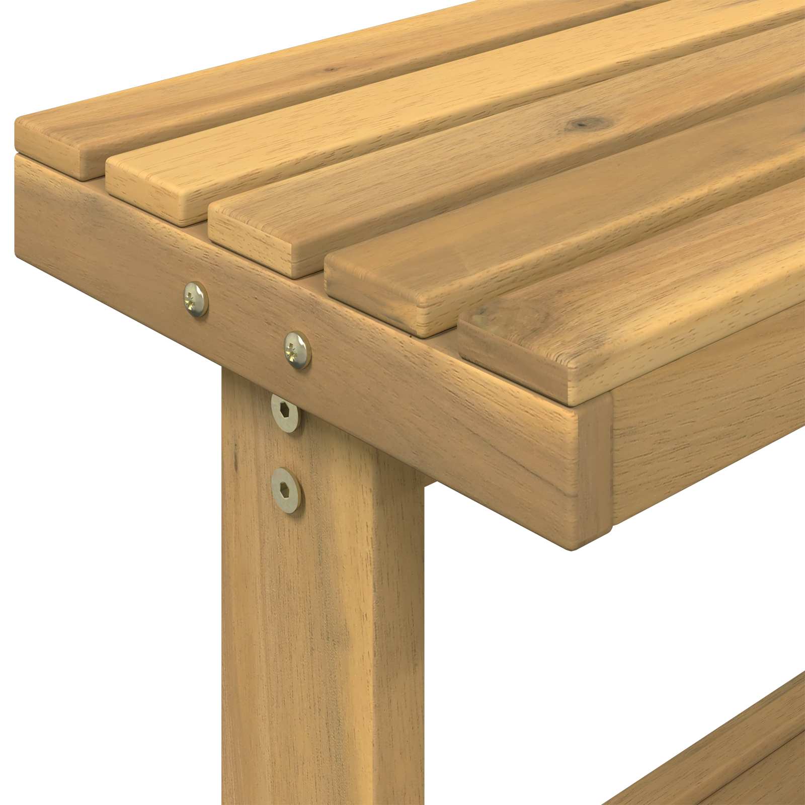 Buiten pottingbank 86,5 x 48,5 x 106 cm Massief Acaciahout Wit