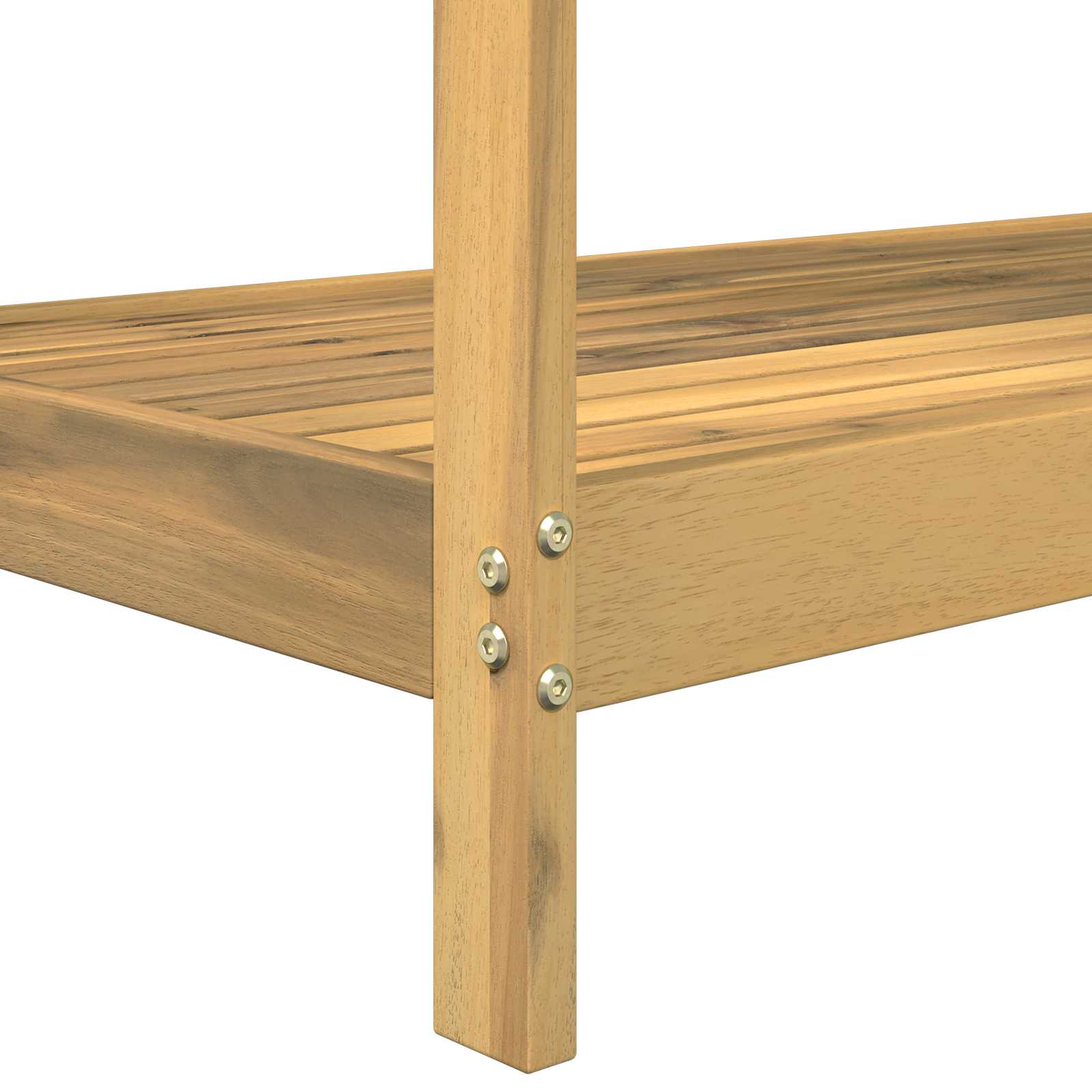 Buiten pottingbank 111,5 x 48,5 x 107 cm Massief Acaciahout Wit