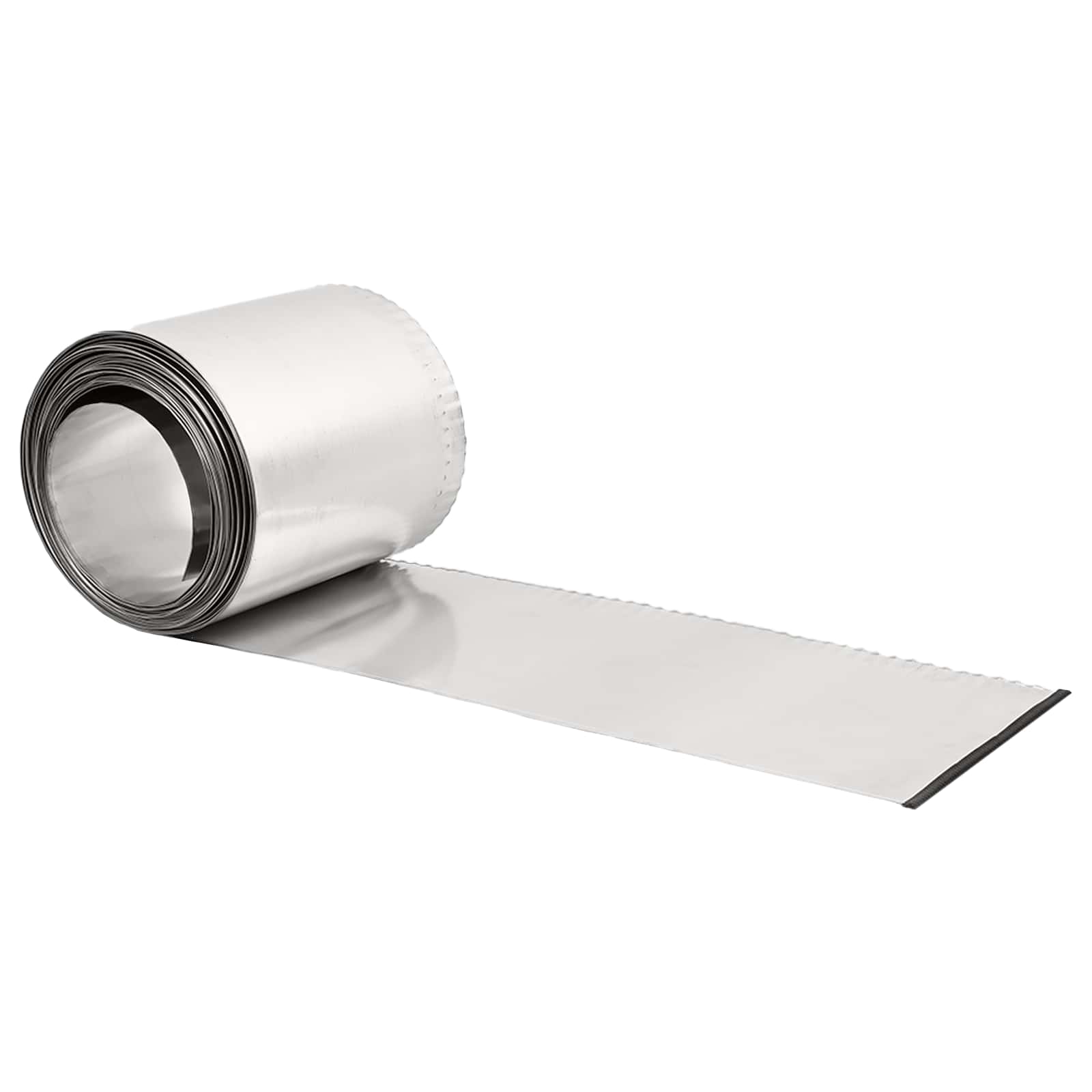 Gazonrand 10 m x 30 cm Gegalvaniseerd staal zilver