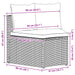 Bankstel 2 st Zwart Massief Acacia Hout en Poly Rattan
