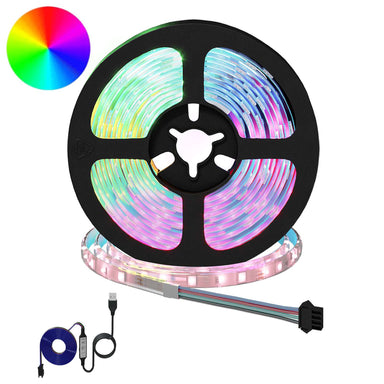 LED-strip 2 st Zwart en transparant Koper en kunststof