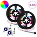 LED-strip 2 st Zwart en transparant Koper en kunststof