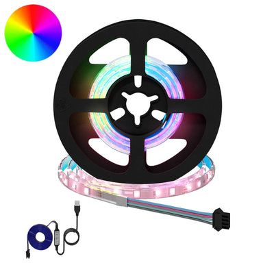 LED-strip 2 st Zwart en transparant Koper en kunststof