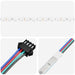LED-strip 12 st Zwart en transparant Koper en kunststof