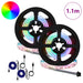 LED-strip 2 st Zwart en transparant Koper en kunststof