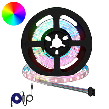 LED-strip 2 st Zwart en transparant Koper en kunststof