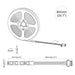 LED-strip 2 st Zwart en transparant Koper en kunststof