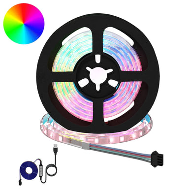 LED-strip 2 st Zwart en transparant Koper en kunststof
