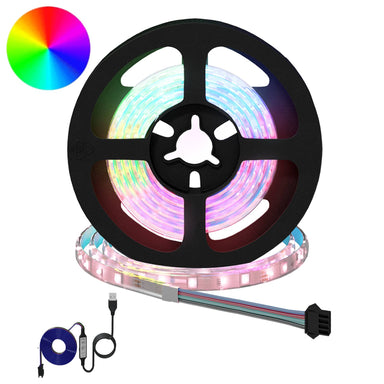 LED-strip 2 st Zwart en transparant Koper en kunststof