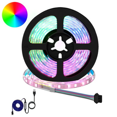 LED-strip 2 st Zwart en transparant Koper en kunststof