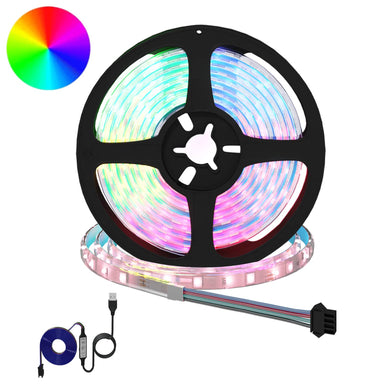 LED-strip 2 st Zwart en transparant Koper en kunststof