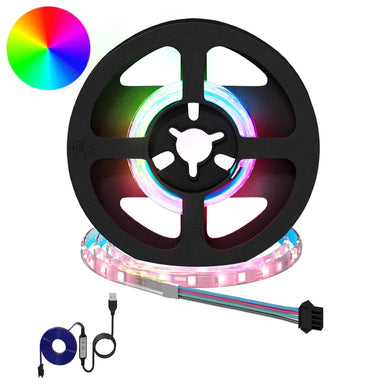 LED-strip 2 st Zwart en transparant Koper en kunststof