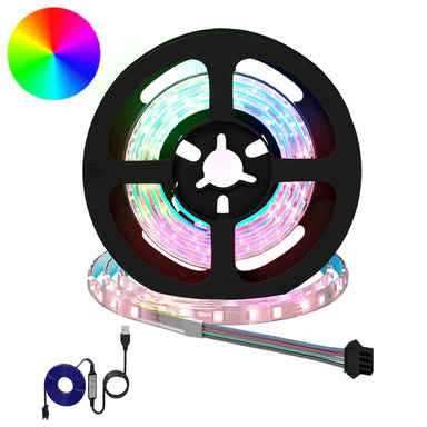 LED-strip 2 st Zwart en transparant Koper en kunststof