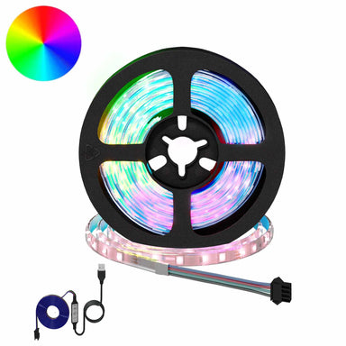 LED-strip 2 st Zwart en transparant Koper en kunststof