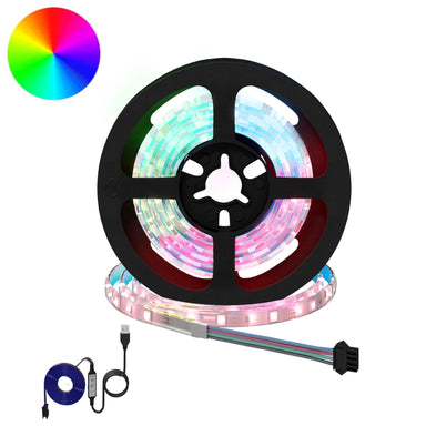 LED-strip 2 st Zwart en transparant Koper en kunststof