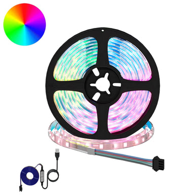 LED-strip 2 st Zwart en transparant Koper en kunststof
