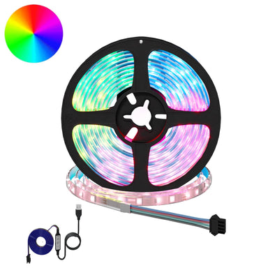 LED-strip 2 st Zwart en transparant Koper en kunststof