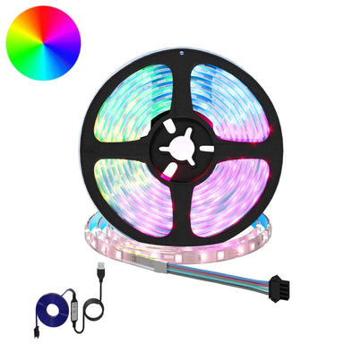 LED-strip 2 st Zwart en transparant Koper en kunststof