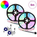 LED-strip 2 st Zwart en transparant Koper en kunststof
