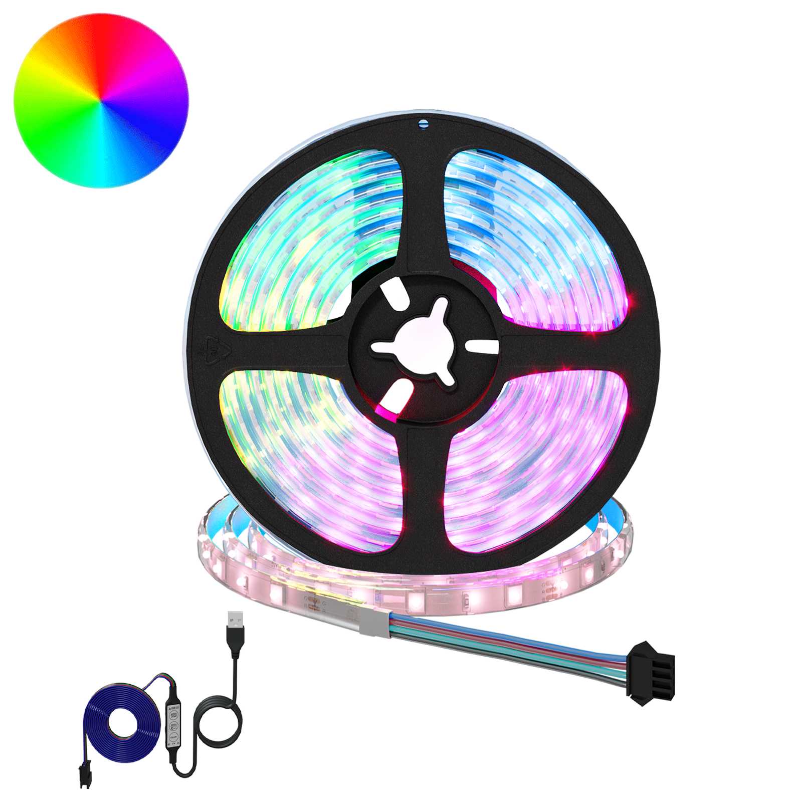 LED-strip 12 st Zwart en transparant Koper en kunststof