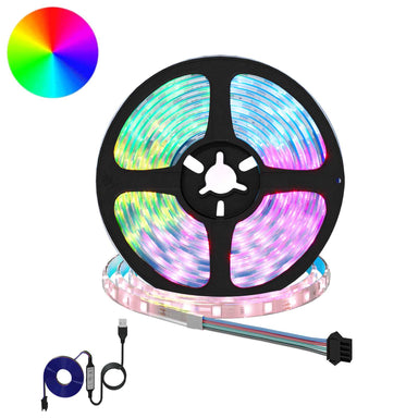 LED-strip 2 st Zwart en transparant Koper en kunststof