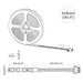 LED-strip 2 st Zwart en transparant Koper en kunststof