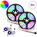 LED-strip 2 st Zwart en transparant Koper en kunststof