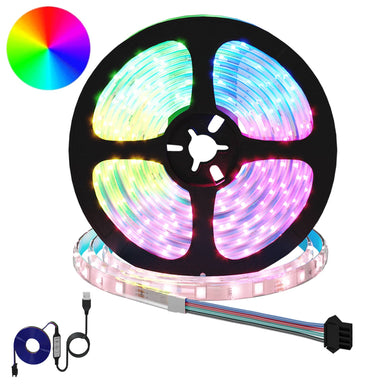 LED-strip 2 st Zwart en transparant Koper en kunststof