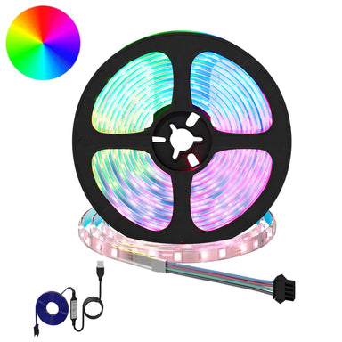 LED-strip 2 st Zwart en transparant Koper en kunststof