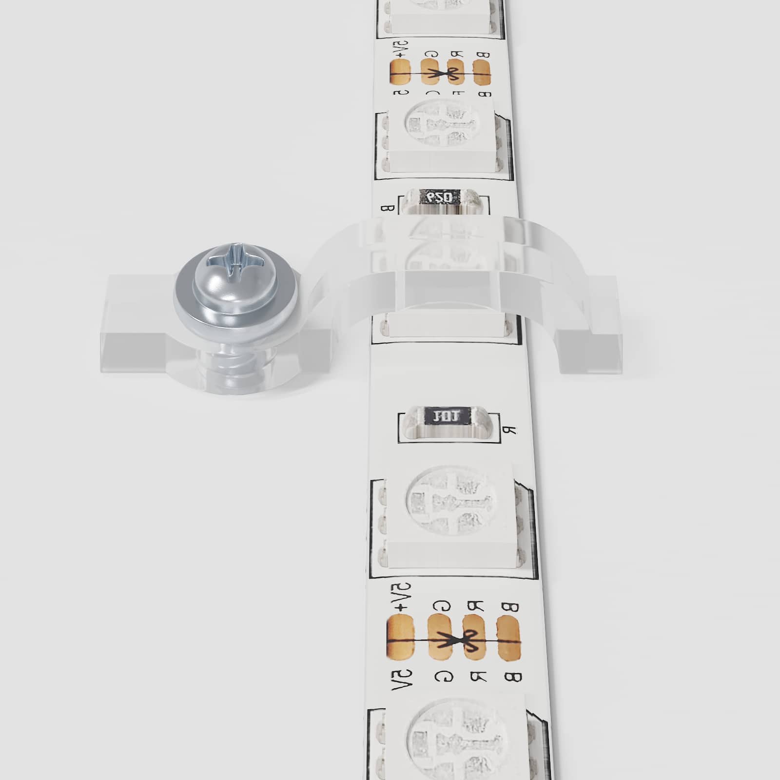 LED-strip 12 st Zwart en transparant Koper en kunststof