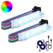 LED-strip 2 st Zwart en Wit Koper en kunststof