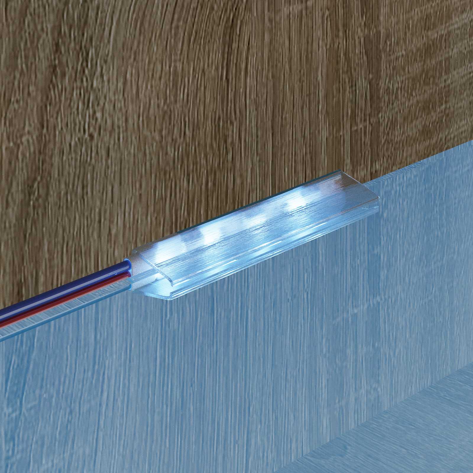 LED-strip 2 st Zwart en Multikleur Koper en kunststof