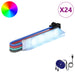 LED-strip 12 st Zwart en Multikleur Koper en kunststof