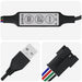 LED-strip 2 st Zwart en Multikleur Koper en kunststof