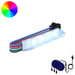 LED-strip 2 st Zwart en Multikleur Koper en kunststof