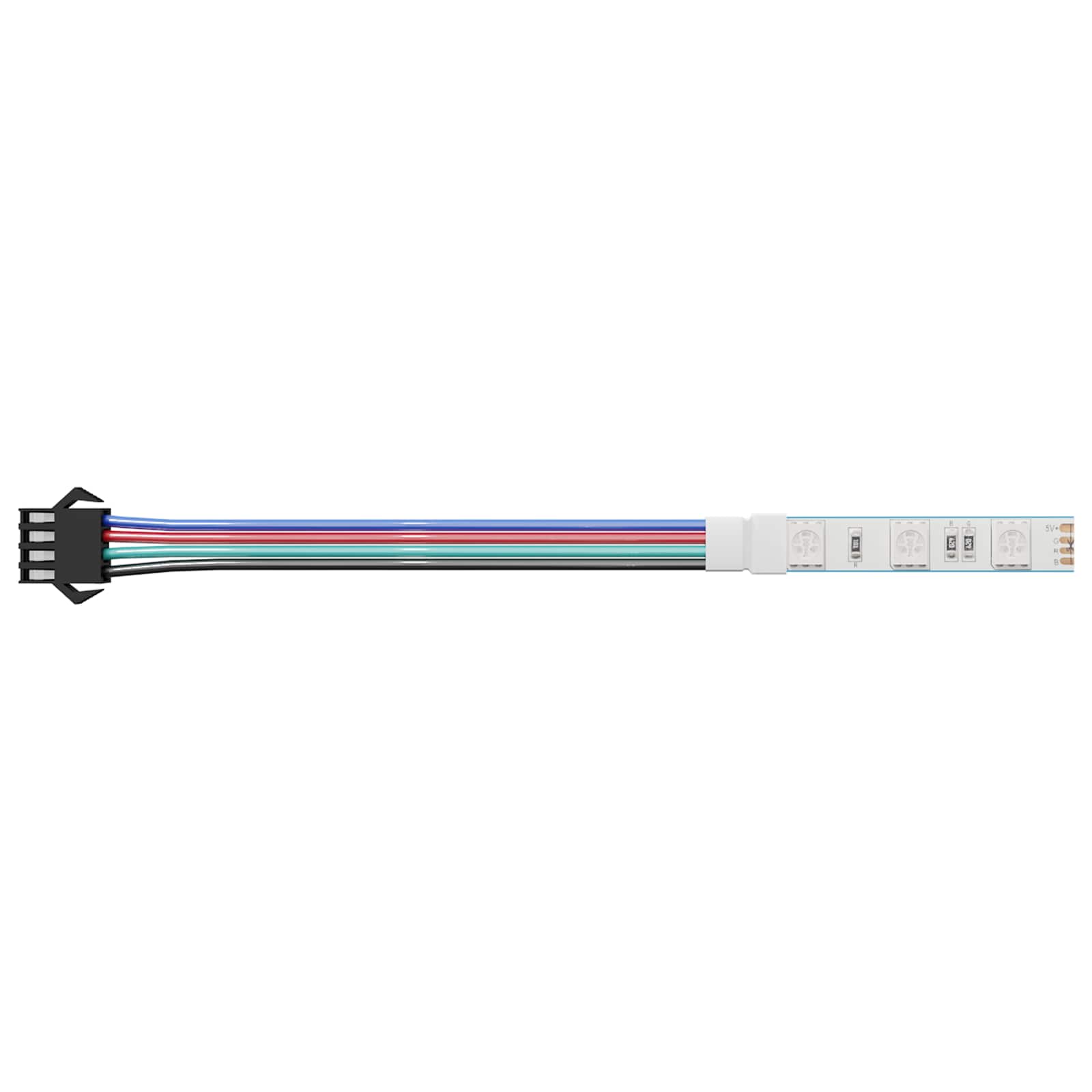LED-strip 2 st Zwart en Multikleur Koper en kunststof