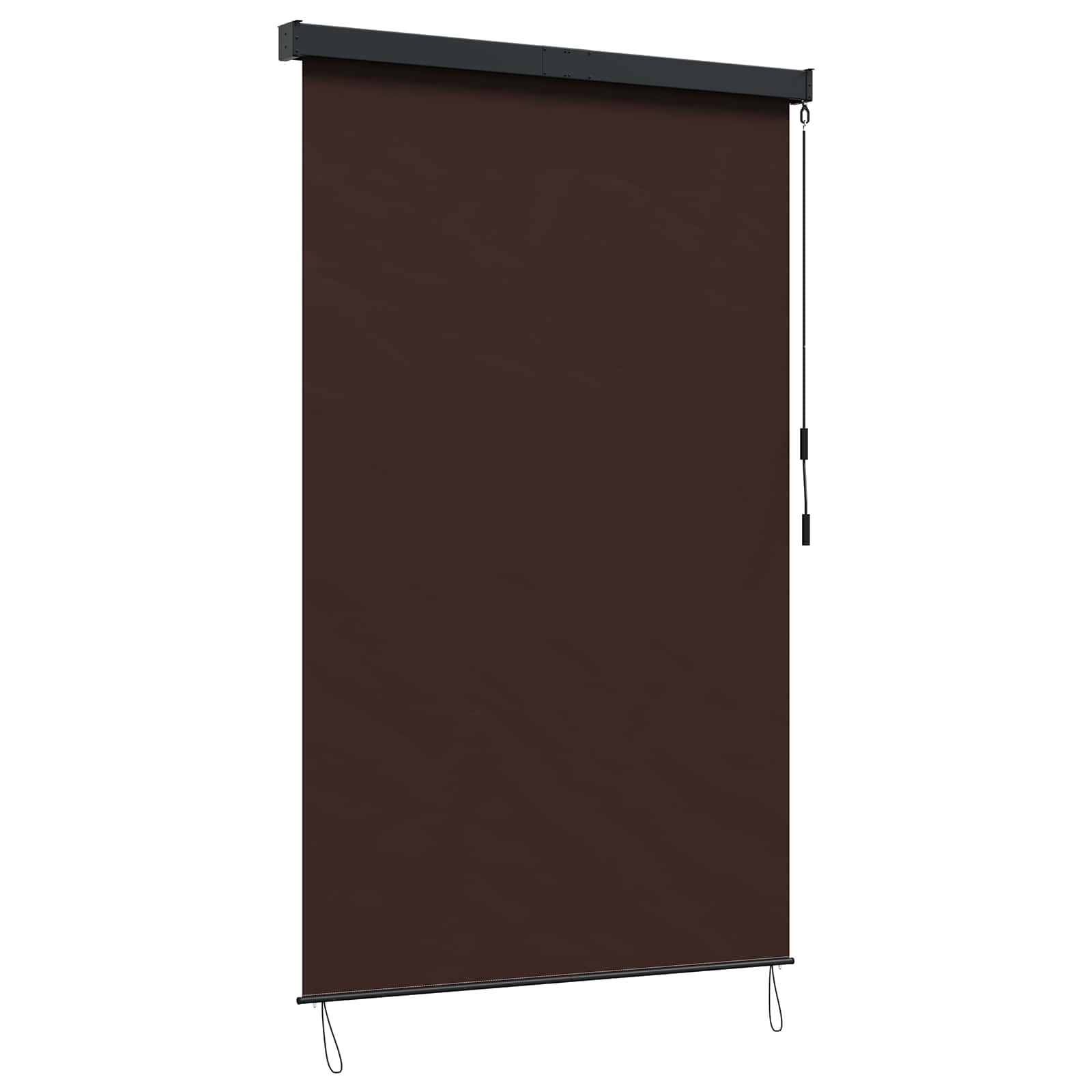 Rolgordijn Bruin 60 x 250 cm Stof en Aluminium