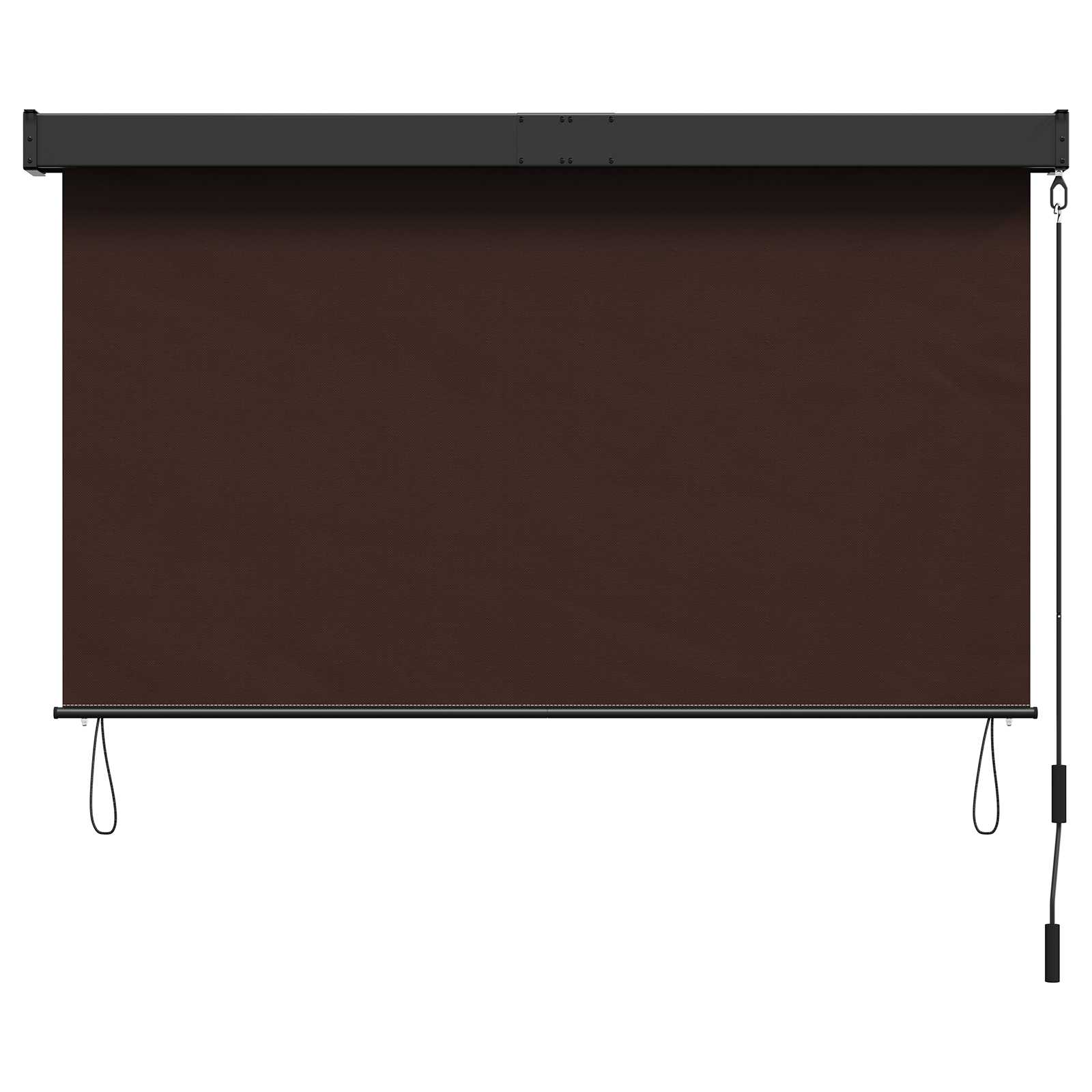 Rolgordijn Bruin 60 x 250 cm Stof en Aluminium