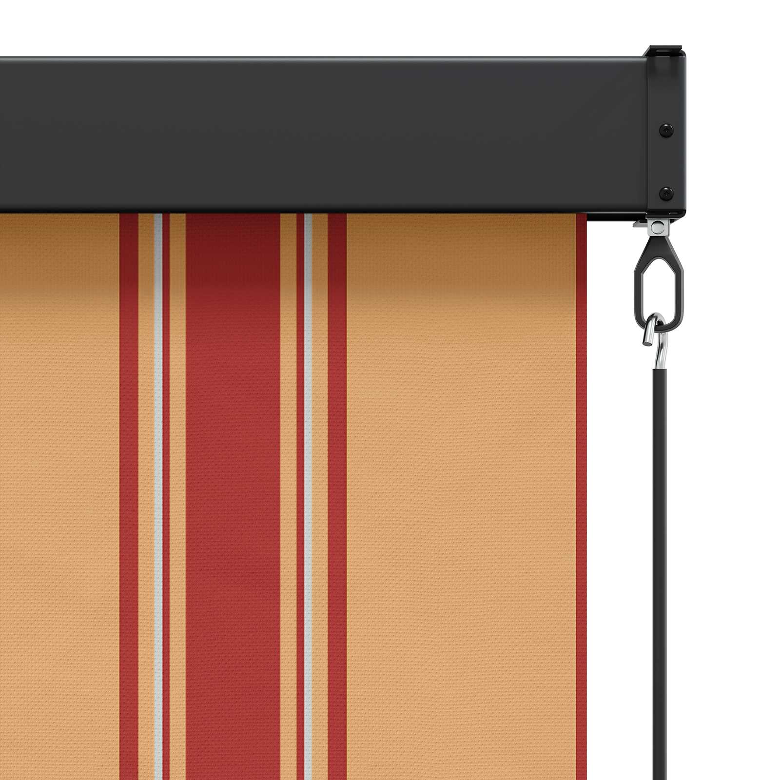 Rolgordijn Multikleur 80 x 250 cm Stof en Aluminium