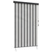 Rolgordijn Antraciet en Wit 120 x 250 cm Stof en Aluminium