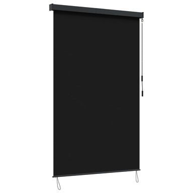 Rolgordijn Zwart 140 x 250 cm Stof en Aluminium
